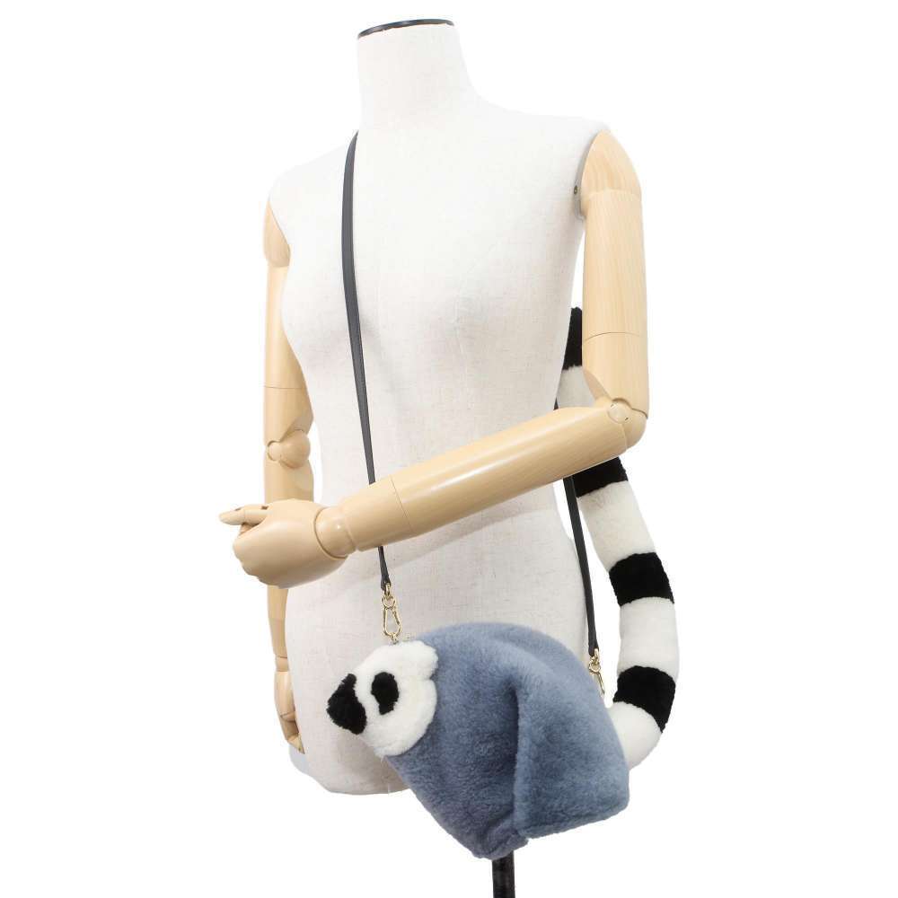 Loewe handbag collaboration Suna Fujita ring tailed lemur sheepskin white - Picture 5 of 11